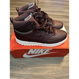 New Nike Court Vision Mid Burgundy Crush – Size 14, Retro Style, Stylish & Rare